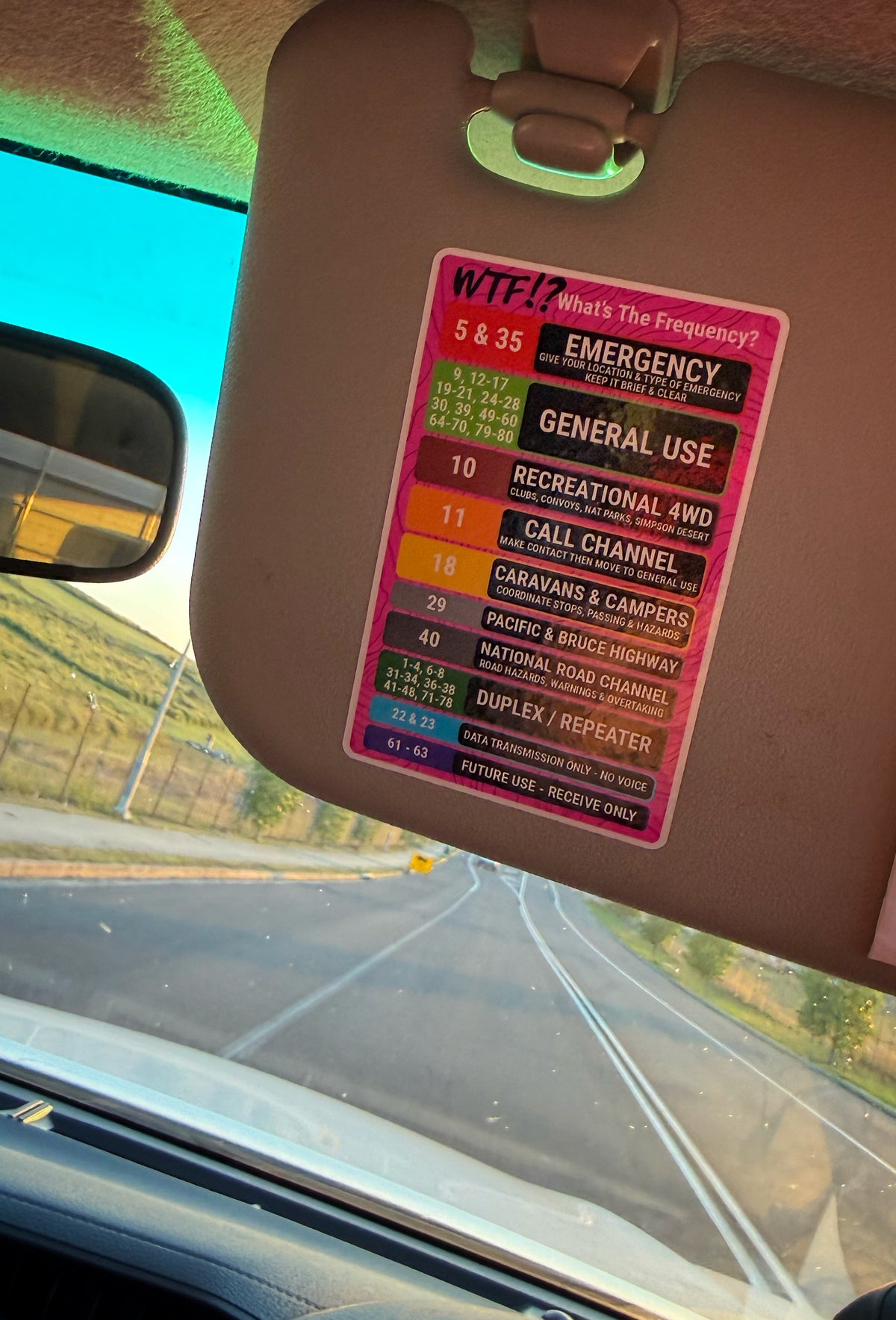 WTF!? UHF Channel Guide Sticker