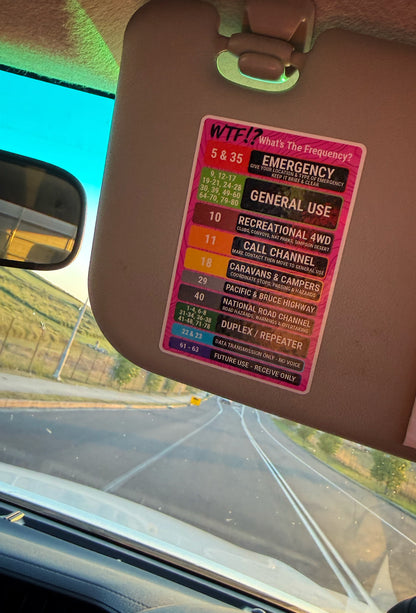 WTF!? UHF Channel Guide Sticker