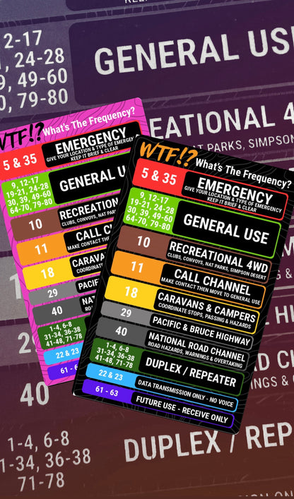 WTF!? UHF Channel Guide Sticker
