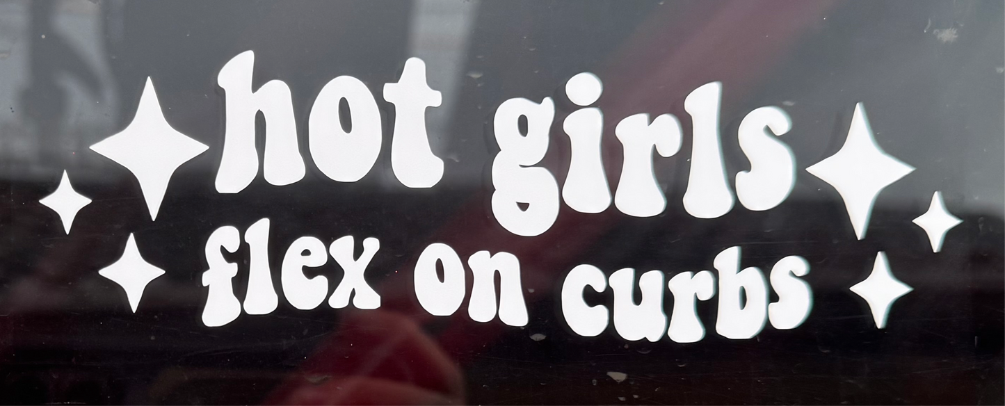 Hot girls flex on curbs